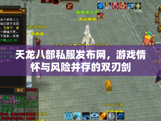 天龙八部私服发布网，游戏情怀与风险并存的双刃剑