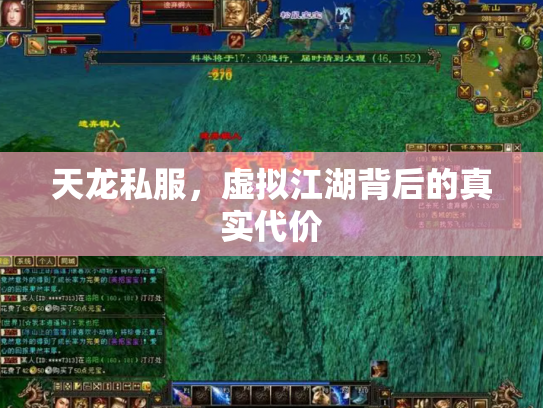 天龙私服，虚拟江湖背后的真实代价
