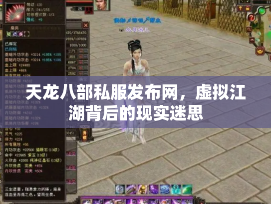 天龙八部私服发布网，虚拟江湖背后的现实迷思