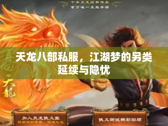 天龙八部私服，江湖梦的另类延续与隐忧