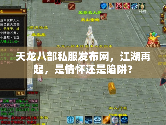 天龙八部私服发布网，江湖再起，是情怀还是陷阱？