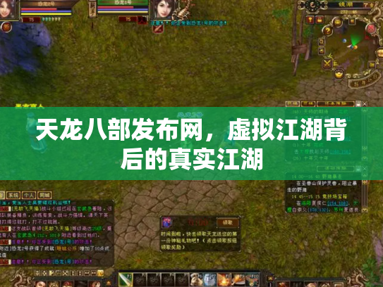 天龙八部发布网，虚拟江湖背后的真实江湖