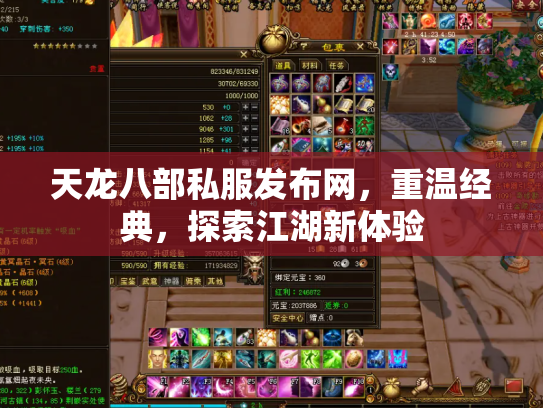 天龙八部私服发布网，重温经典，探索江湖新体验