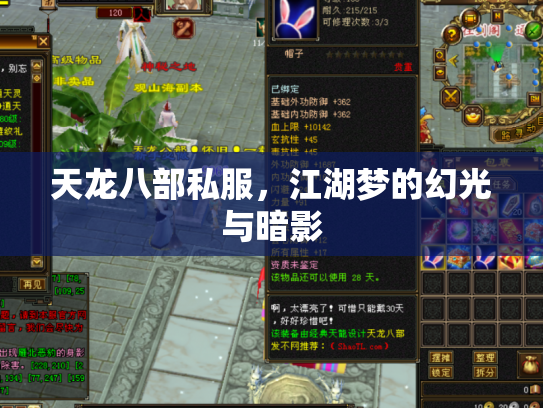 天龙八部私服，江湖梦的幻光与暗影