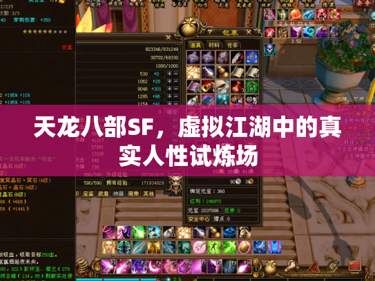 天龙八部SF，虚拟江湖中的真实人性试炼场
