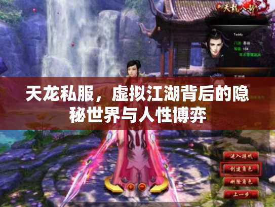 天龙私服，虚拟江湖背后的隐秘世界与人性博弈