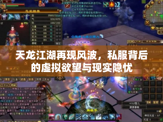天龙江湖再现风波，私服背后的虚拟欲望与现实隐忧