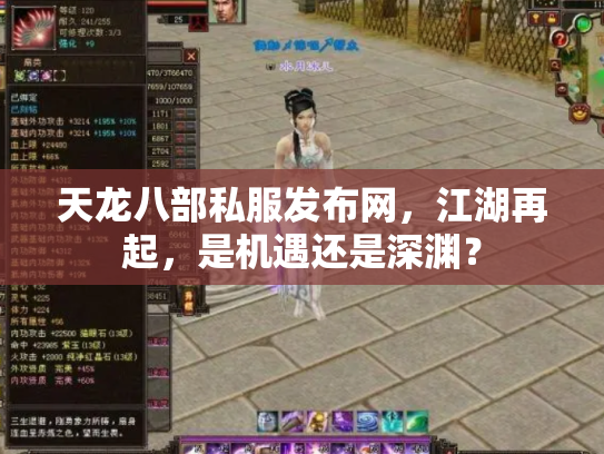 天龙八部私服发布网，江湖再起，是机遇还是深渊？