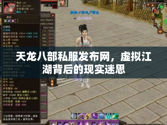天龙八部私服发布网，虚拟江湖背后的现实迷思