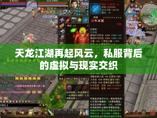 天龙江湖再起风云，私服背后的虚拟与现实交织