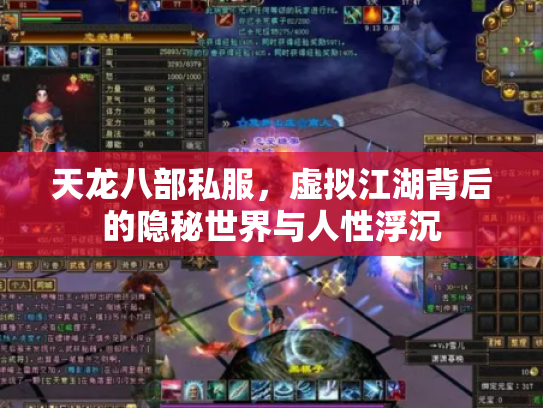 天龙八部私服，虚拟江湖背后的隐秘世界与人性浮沉