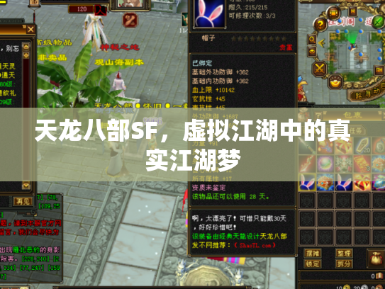 天龙八部SF，虚拟江湖中的真实江湖梦