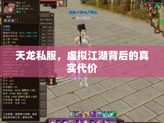 天龙私服，虚拟江湖背后的真实代价