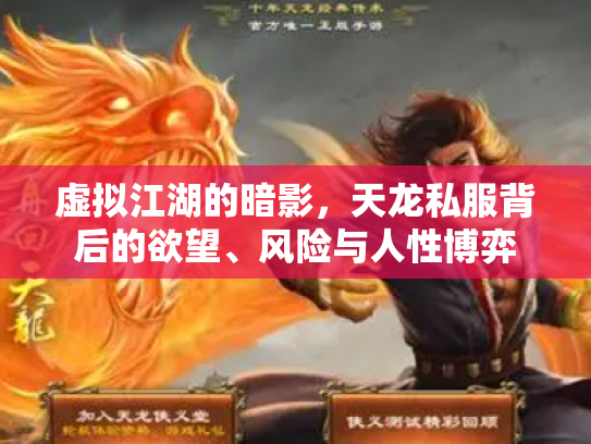 虚拟江湖的暗影，天龙私服背后的欲望、风险与人性博弈