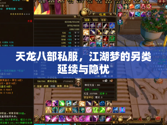 天龙八部私服，江湖梦的另类延续与隐忧