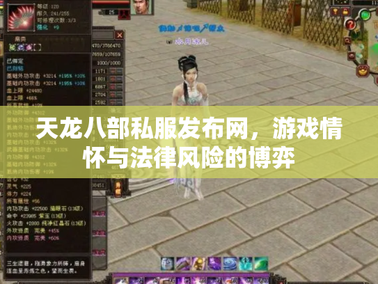 天龙八部私服发布网，游戏情怀与法律风险的博弈