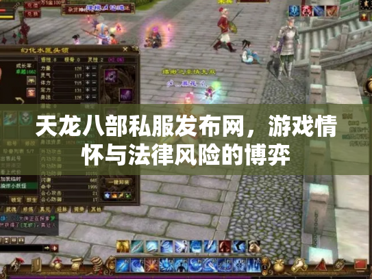 天龙八部私服发布网，游戏情怀与法律风险的博弈