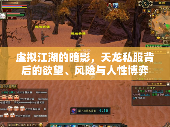 虚拟江湖的暗影，天龙私服背后的欲望、风险与人性博弈
