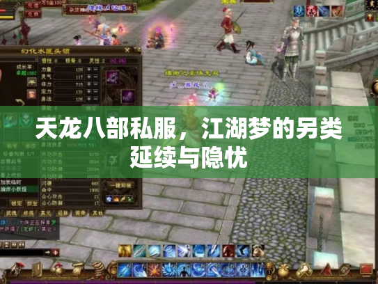 天龙八部私服，江湖梦的另类延续与隐忧