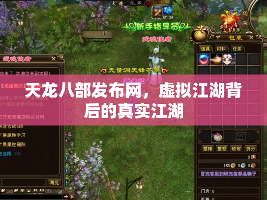 天龙八部发布网，虚拟江湖背后的真实江湖