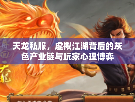 天龙私服，虚拟江湖背后的灰色产业链与玩家心理博弈