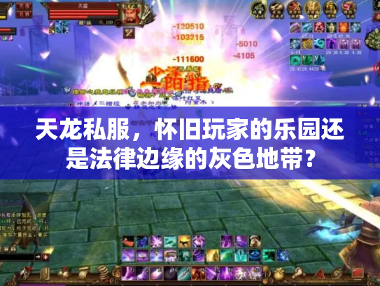 天龙私服，怀旧玩家的乐园还是法律边缘的灰色地带？
