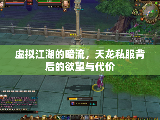 虚拟江湖的暗流，天龙私服背后的欲望与代价