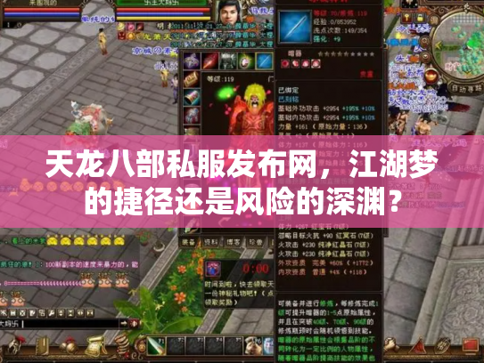 天龙八部私服发布网，江湖梦的捷径还是风险的深渊？