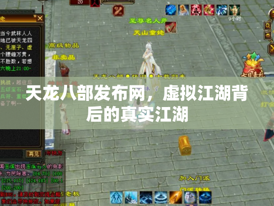 天龙八部发布网，虚拟江湖背后的真实江湖