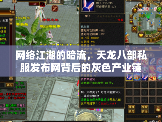 网络江湖的暗流，天龙八部私服发布网背后的灰色产业链