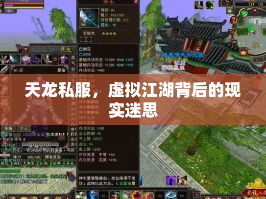 天龙私服，虚拟江湖背后的现实迷思