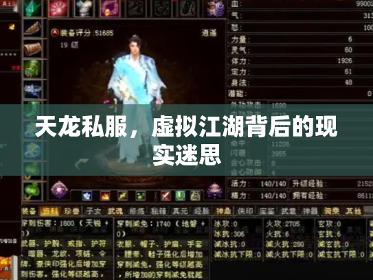 天龙私服，虚拟江湖背后的现实迷思