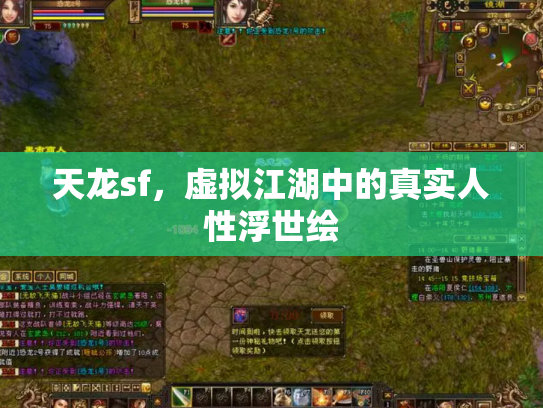 天龙sf，虚拟江湖中的真实人性浮世绘