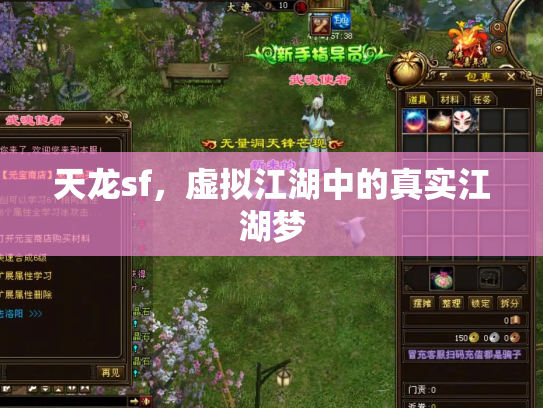 天龙sf，虚拟江湖中的真实江湖梦