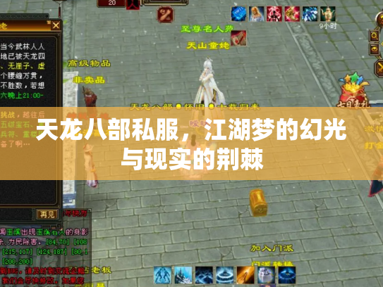 天龙八部私服，江湖梦的幻光与现实的荆棘