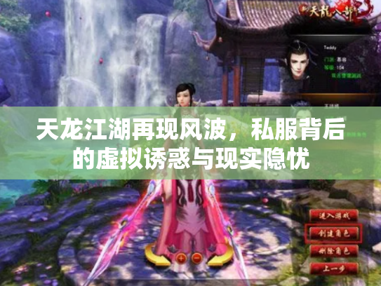 天龙江湖再现风波，私服背后的虚拟诱惑与现实隐忧