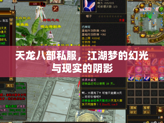 天龙八部私服，江湖梦的幻光与现实的阴影