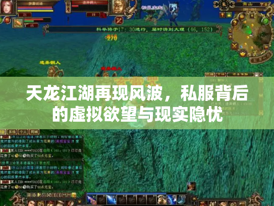 天龙江湖再现风波，私服背后的虚拟欲望与现实隐忧