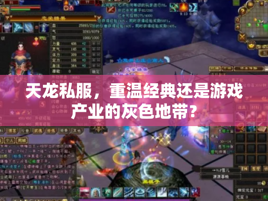 天龙私服，重温经典还是游戏产业的灰色地带？