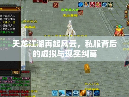 天龙江湖再起风云，私服背后的虚拟与现实纠葛
