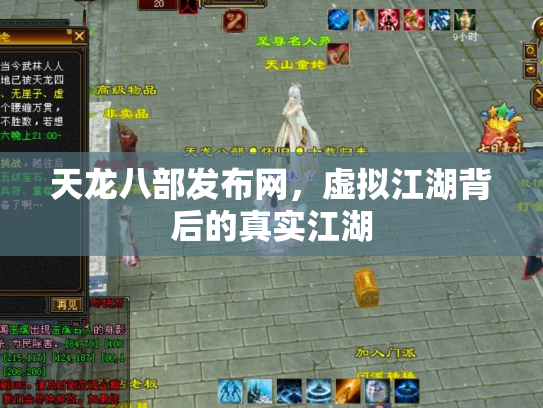 天龙八部发布网，虚拟江湖背后的真实江湖