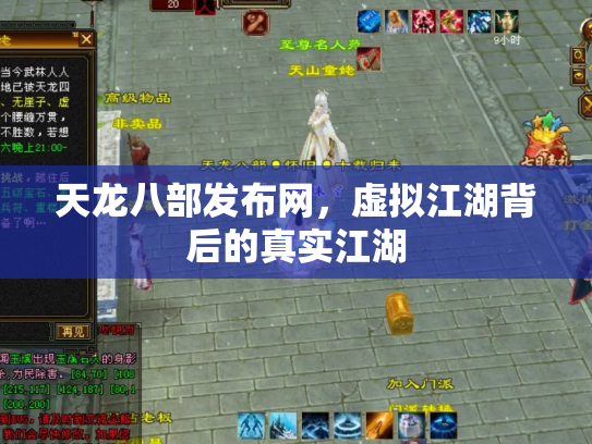 天龙八部发布网，虚拟江湖背后的真实江湖
