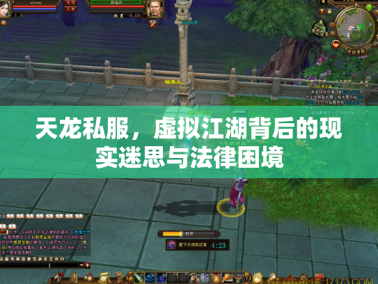 天龙私服，虚拟江湖背后的现实迷思与法律困境