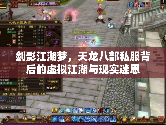 剑影江湖梦，天龙八部私服背后的虚拟江湖与现实迷思