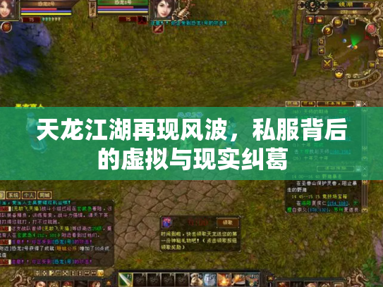 天龙江湖再现风波，私服背后的虚拟与现实纠葛