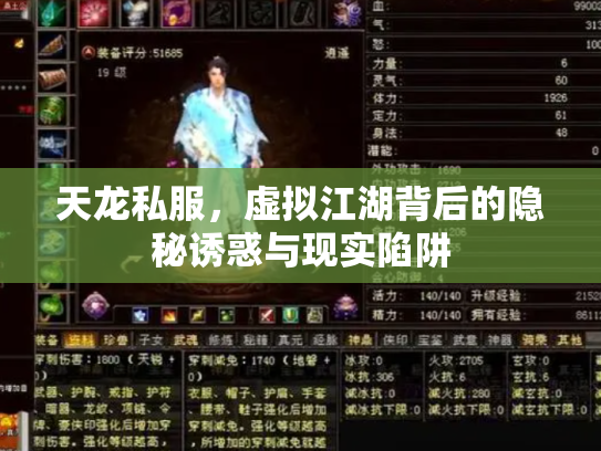 天龙私服，虚拟江湖背后的隐秘诱惑与现实陷阱