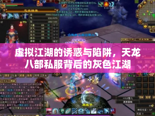 虚拟江湖的诱惑与陷阱，天龙八部私服背后的灰色江湖