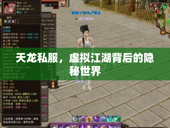 天龙私服，虚拟江湖背后的隐秘世界