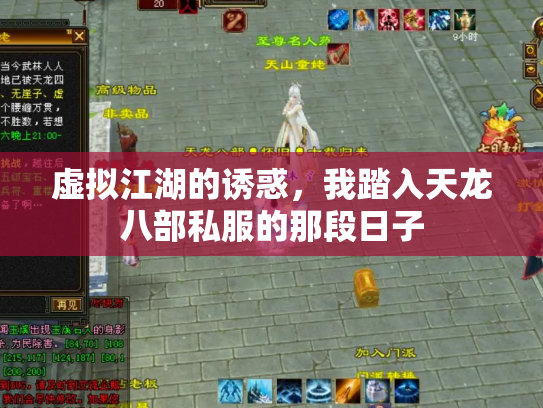 虚拟江湖的诱惑，我踏入天龙八部私服的那段日子