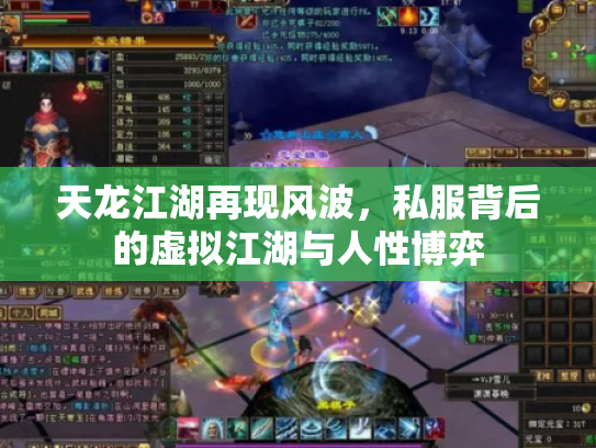 天龙江湖再现风波，私服背后的虚拟江湖与人性博弈